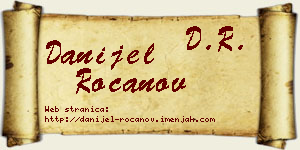 Danijel Rocanov vizit kartica